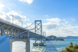 Japan Hyogo Prefecture Akashi Ohashi Bridge