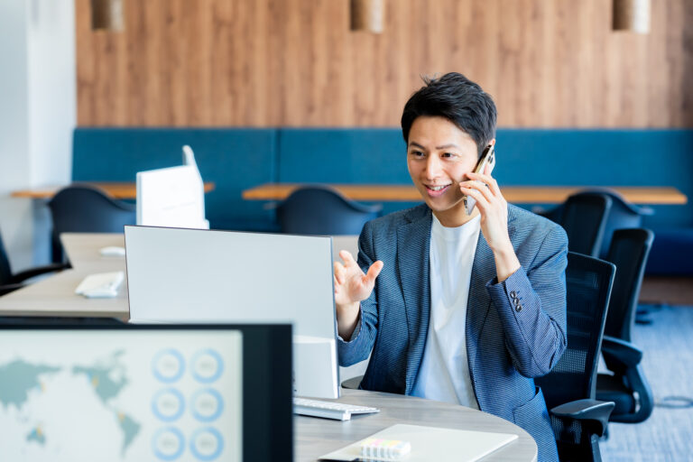 business person working in office
